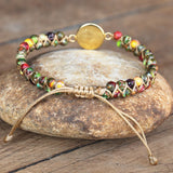 DIY Friendship Orgonite Braided Bracelet Boho Yoga Beaded