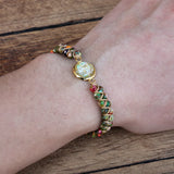 DIY Friendship Orgonite Braided Bracelet Boho Yoga Beaded