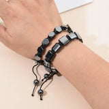 Magnetic Hematite Stone Therapy Bracelet for Weight Loss