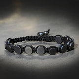 Magnetic Hematite Stone Therapy Bracelet for Weight Loss