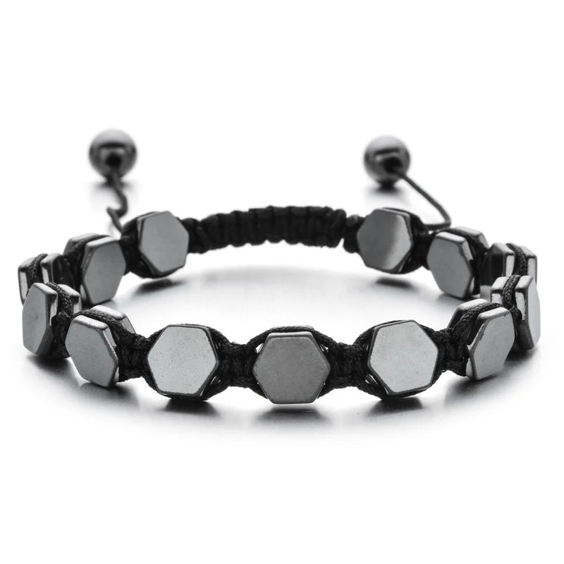 Magnetic Hematite Stone Therapy Bracelet for Weight Loss