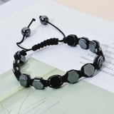 Magnetic Hematite Stone Therapy Bracelet for Weight Loss