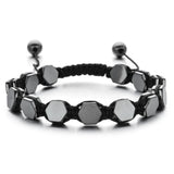 Magnetic Hematite Stone Therapy Bracelet for Weight Loss