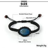 Turquoise Charm Bracelets Adjustable Macrame Bangles