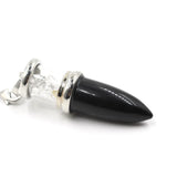 Pink Quartz Healing Crystal Necklace Pendant Amethysts Bullet Shape