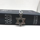 Vintage Star of David Pendant Necklace Long Chain Jewish Gift