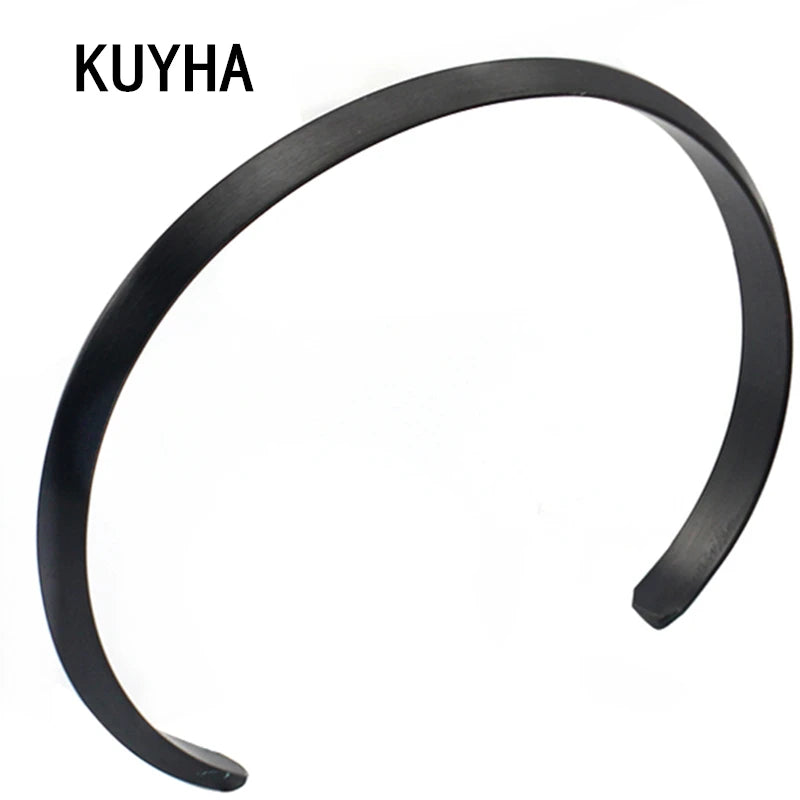 Stainless Steel Cuff Bangle Bracelet Halloween Jewelry