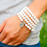 Shell Beads Bracelet Prayer Yoga Meditation Healing Jewelry