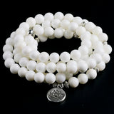 Shell Beads Bracelet Prayer Yoga Meditation Healing Jewelry
