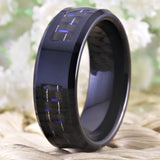 Wedding Anniversary Logos Tungsten Ring