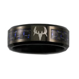 Wedding Anniversary Logos Tungsten Ring