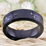 Wedding Anniversary Logos Tungsten Ring