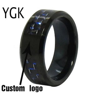 Wedding Anniversary Logos Tungsten Ring