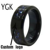 Wedding Anniversary Logos Tungsten Ring