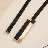 Women Metal Belt Spring Waist Belt Elastic Waistband Dress Decoration
