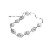 Women Metal Oval Chain Belt Boho Style Graduation Gift with Buckle
