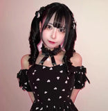 Sweet Lolita Bow Wooden Choker Necklace