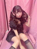 Sweet Lolita Bow Wooden Choker Necklace