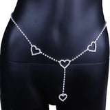 Women Mini Heart Belt Wedding Love Waist Chain Night Club Disco Female