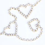 Women Mini Heart Belt Wedding Love Waist Chain Night Club Disco Female