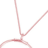 Personalized Rhinestone Leaf Pendant Necklace for Women