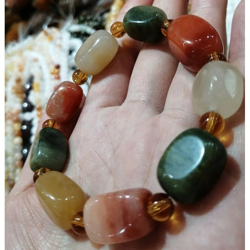 Colorful Agate Beads Bracelet for Women