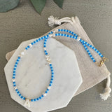 Women Pearl Bead Choker Necklace Steampunk Jewelry