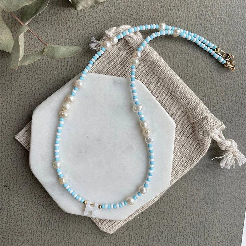 Women Pearl Bead Choker Necklace Steampunk Jewelry