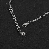 Gemstone Charm Bracelet with Metal Ball Chain