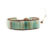 Women Bohemian Wrap Bracelet with Tree of Life Button