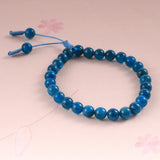 Natural Stone Amethysts Turquoises Bracelet Strawberry Crystal Fluorite Apatite