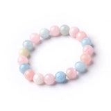 Mixed Morganite Stone Beads Bracelet 6-10mm Healing Bracelet