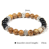 Malachites Aquamarine Beads Bracelet Elastic Charm Bracelets