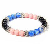 Malachites Aquamarine Beads Bracelet Elastic Charm Bracelets