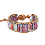 Women Chakra Bracelets Beaded Leather Boho Bracelet