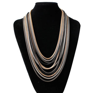 Vintage Multi-layer Beaded Long Necklace