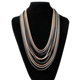 Vintage Multi-layer Beaded Long Necklace