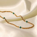 Adjustable Women's Beaded Necklace Choker Pendant