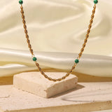 Adjustable Women's Beaded Necklace Choker Pendant
