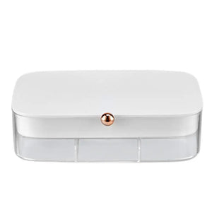 Clear Texture Necklace Box - Jewelry Organizer