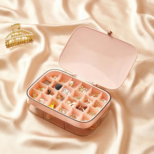 Clear Texture Necklace Box - Jewelry Organizer