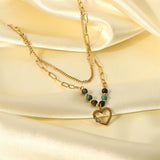 Double Layer Women Necklace Choker Holiday Jewelry