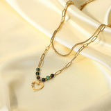 Double Layer Women Necklace Choker Holiday Jewelry