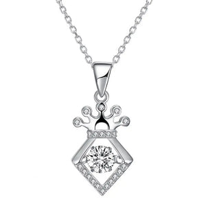 Crown Pendant Necklace for Women