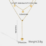 Women Necklace Heart Pendant Lady Neck Chain Adjustable Choker
