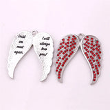 Women Necklace Pendant Archangel Wing Romantic Letter Pendant