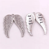 Women Necklace Pendant Archangel Wing Romantic Letter Pendant