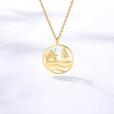 Women Necklace Pendant Girl Chain Tree YCCN