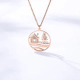Women Necklace Pendant Girl Chain Tree YCCN