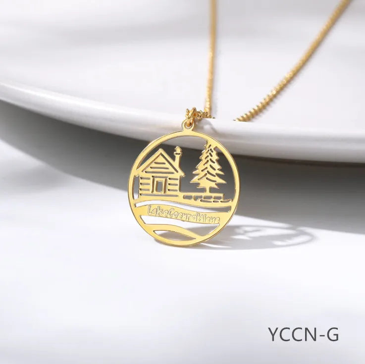Women Necklace Pendant Girl Chain Tree YCCN